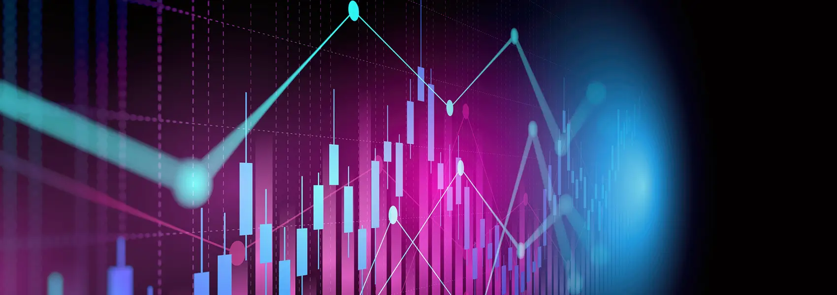 An abstract background displaying a chart and a bar graph, representing data analysis and visualization.