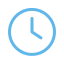 blue clock icon